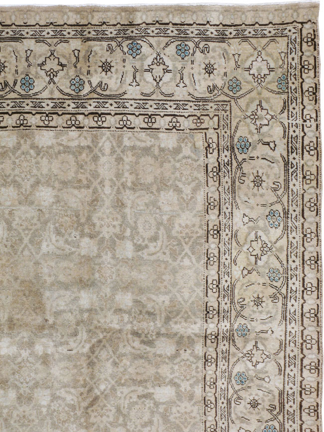 Antique Persian Tabriz Carpet, No.19283 - Gss