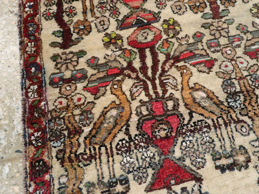 Vintage Persian Malayer Pictorial Rug, No.19284 - Gss