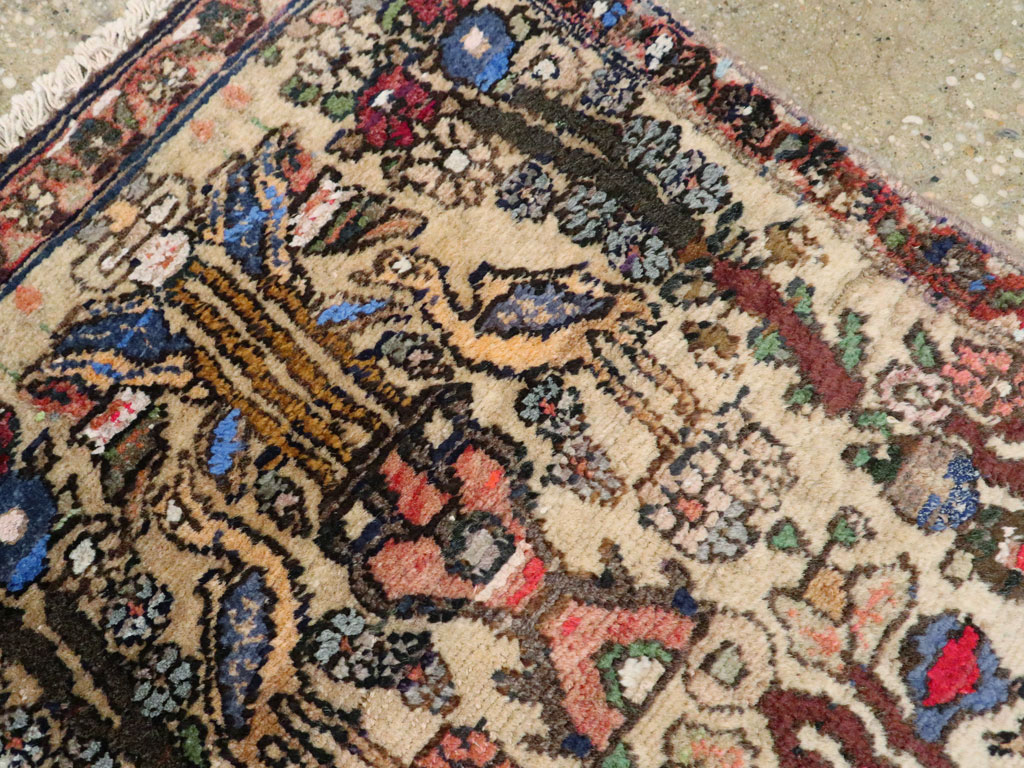 Vintage Persian Malayer Pictorial Rug, No.19284 - Gss