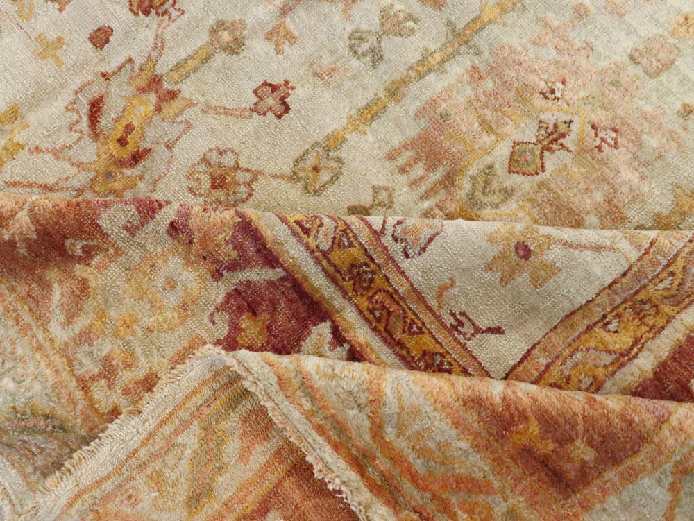 Antique Turkish Oushak Carpet, No.19942 - Gss