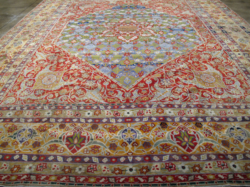 Antique Persian Tabriz Carpet, No.19943 - Gss