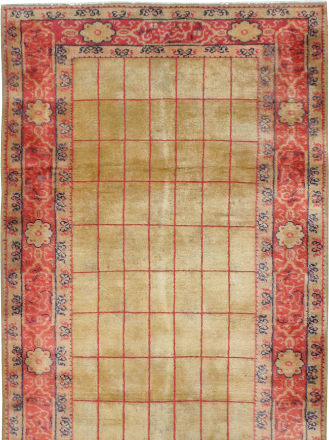 Antique Turkish Borlou Oushak Runner, No.19945 - Gss