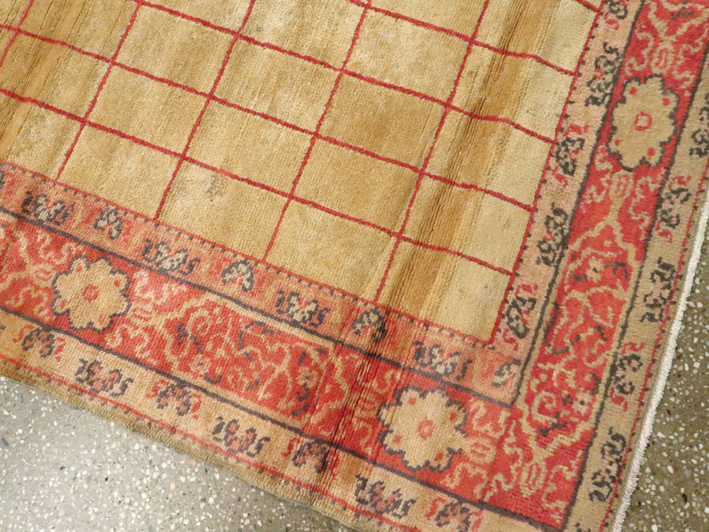 Antique Turkish Borlou Oushak Runner, No.19945 - Gss