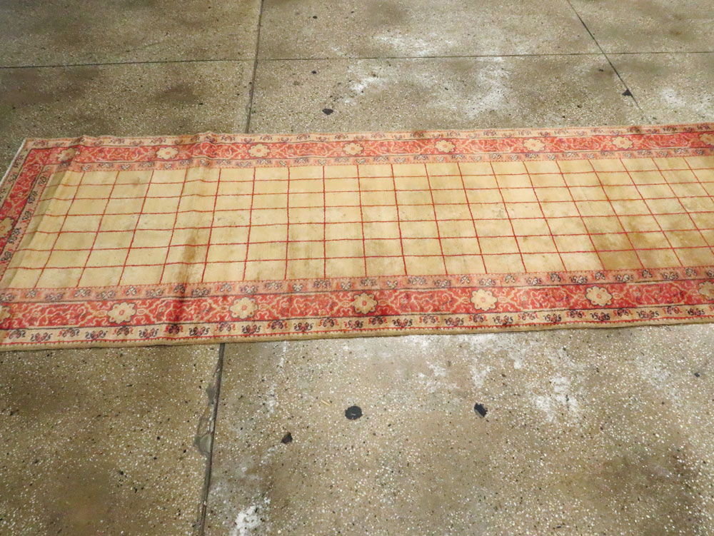 Antique Turkish Borlou Oushak Runner, No.19945 - Gss