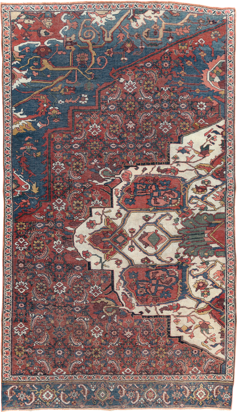 Antique Persian Bidjar Sampler Rug, No.19947 - Gss