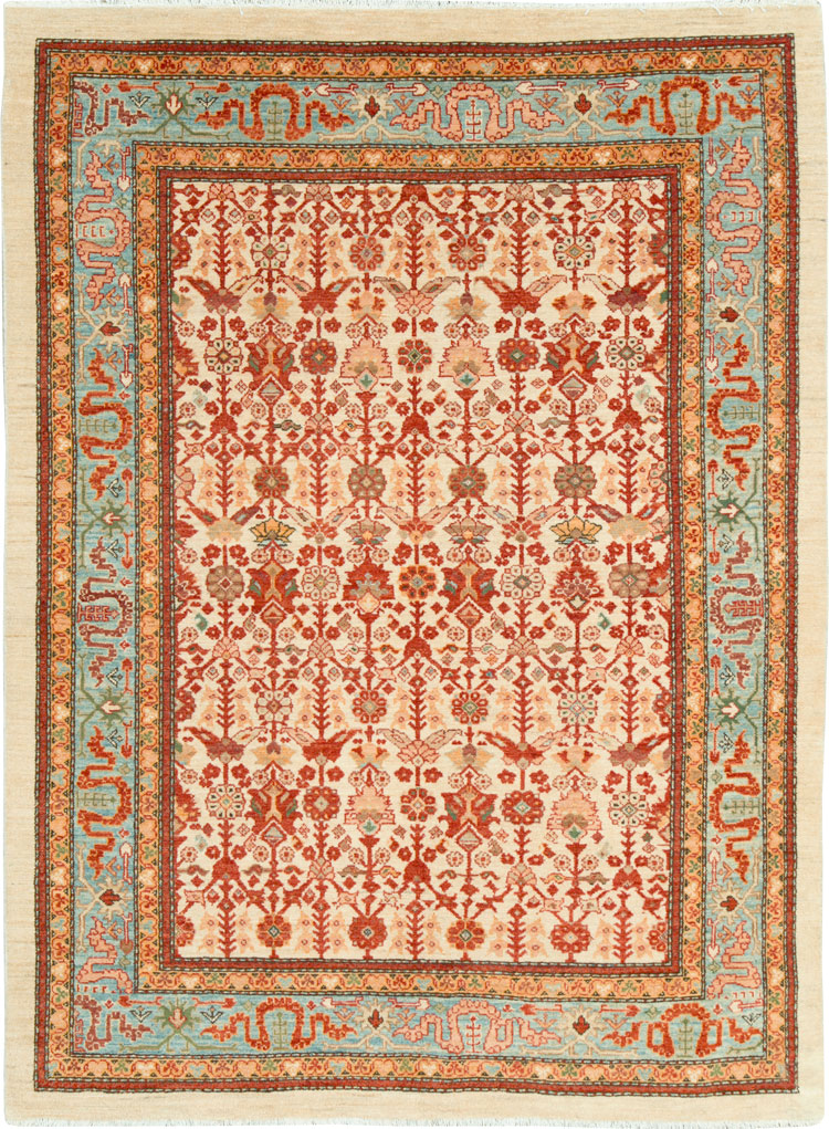 Modern Persian Malayer Accent Rug, No.19962 - Gss