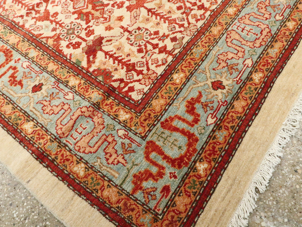 Modern Persian Malayer Accent Rug, No.19962 - Gss