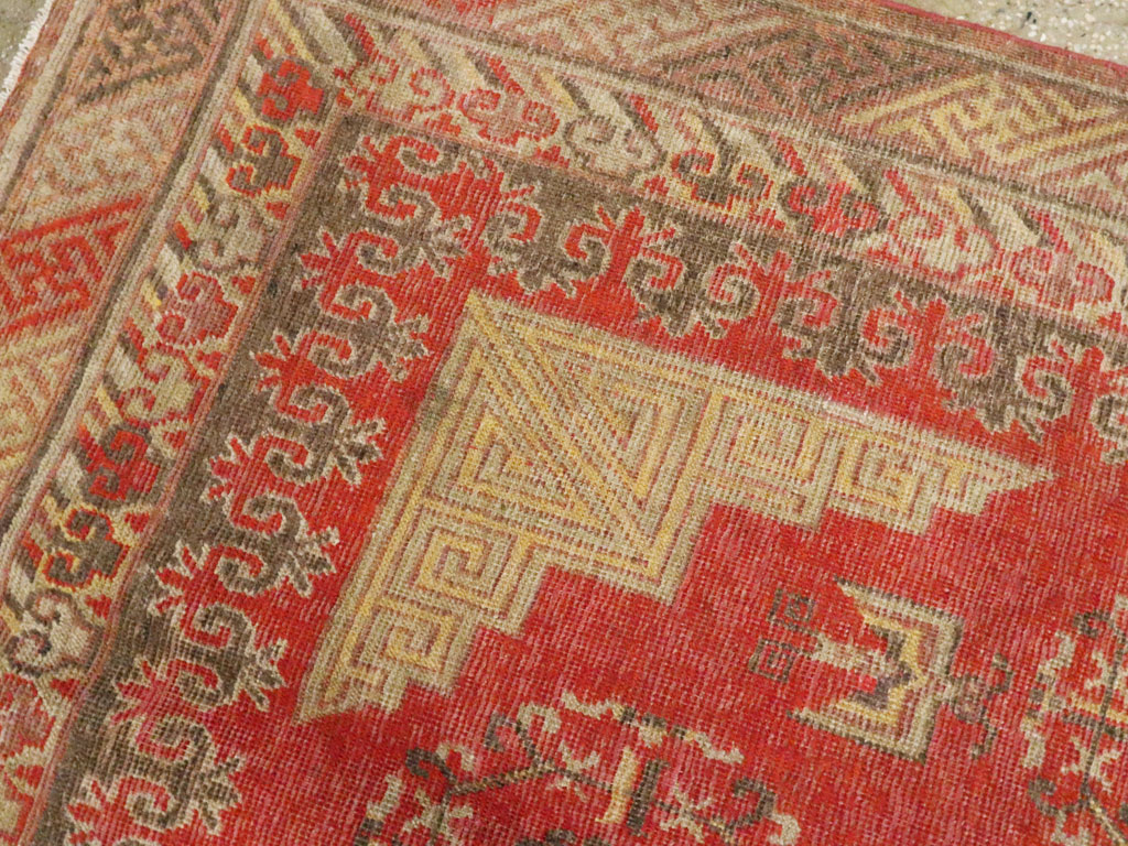 Vintage East Turkestan Khotan Carpet, No.19985 - Gss
