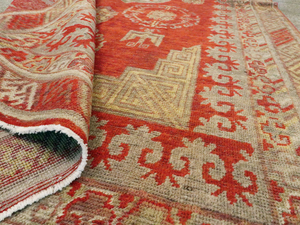 Vintage East Turkestan Khotan Carpet, No.19985 - Gss