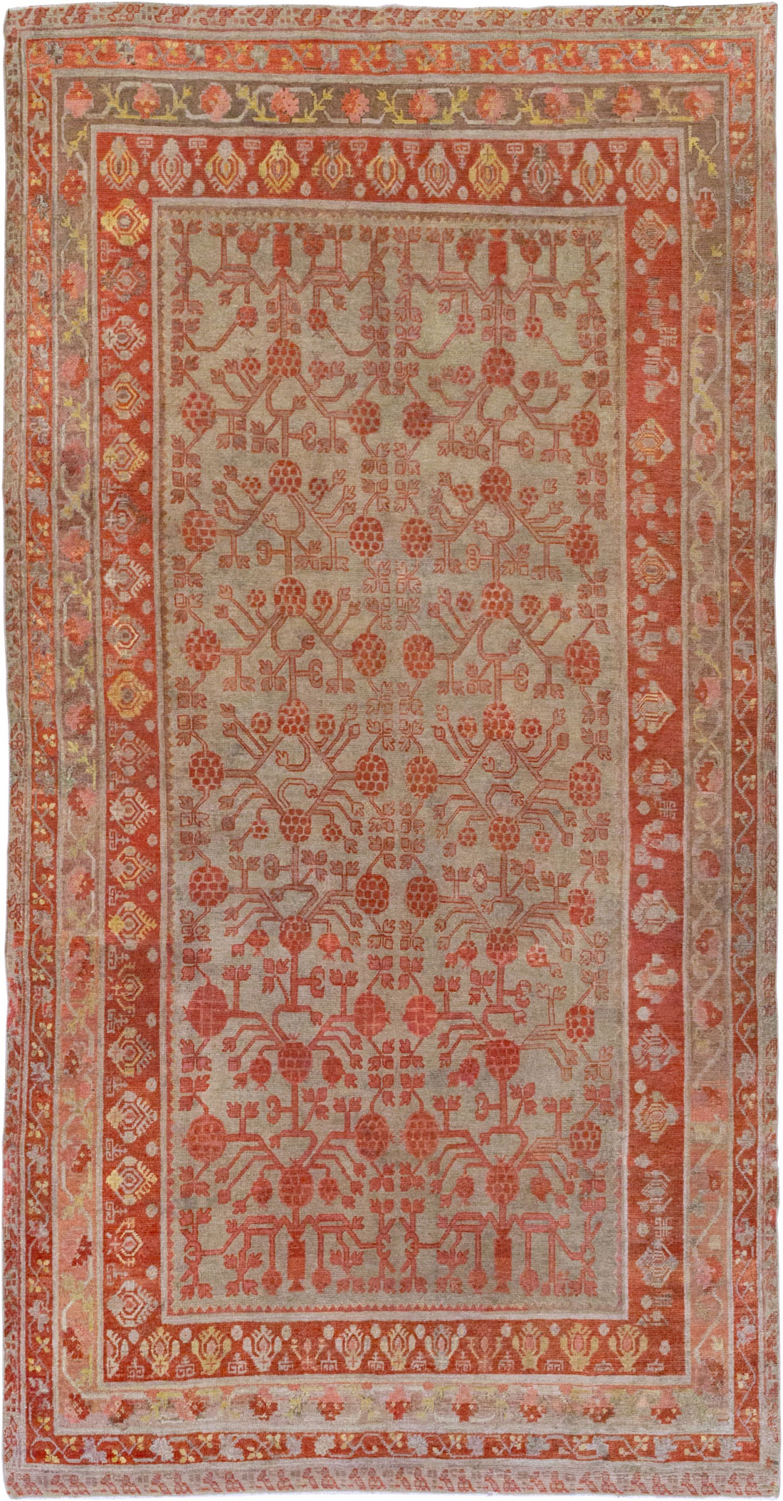 Antique East Turkestan Khotan Gallery Rug, No.19989 - Gss
