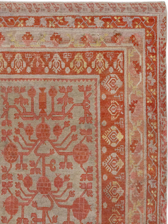 Antique East Turkestan Khotan Gallery Rug, No.19989 - Gss