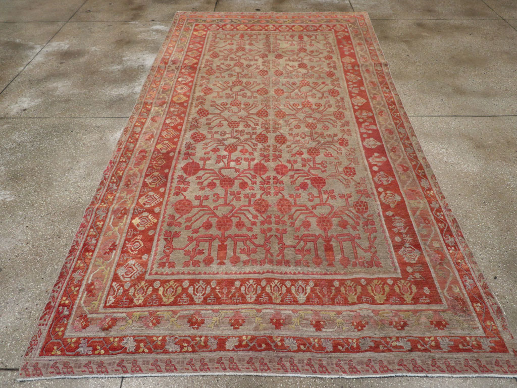 Antique East Turkestan Khotan Gallery Rug, No.19989 - Gss