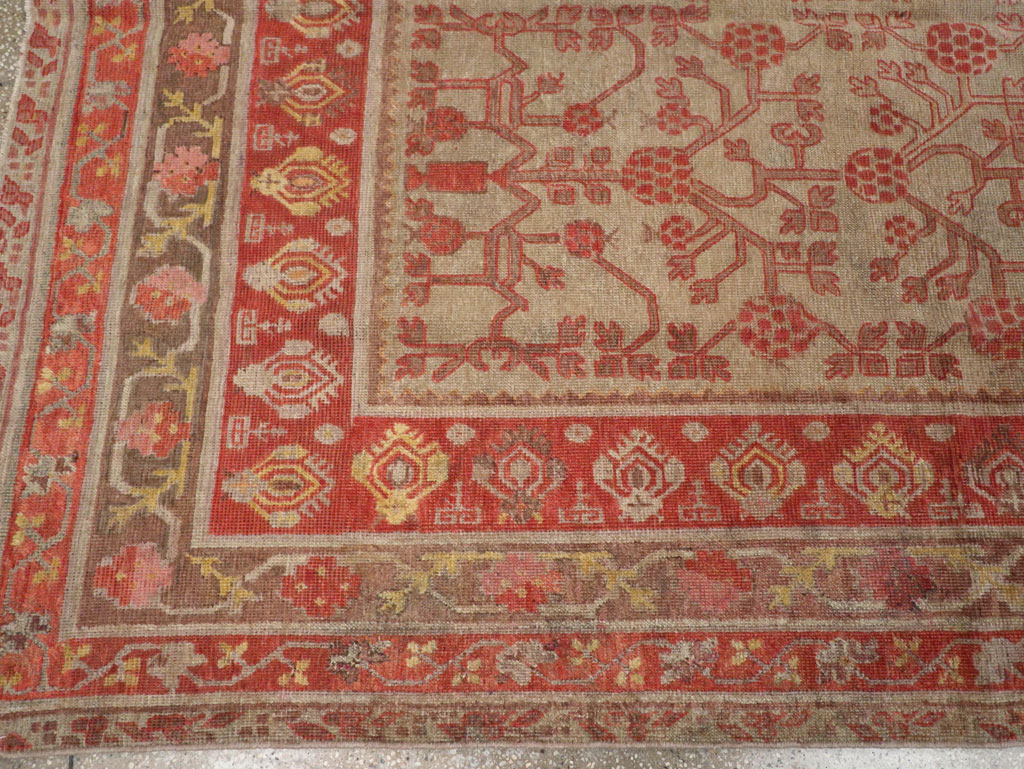 Antique East Turkestan Khotan Gallery Rug, No.19989 - Gss