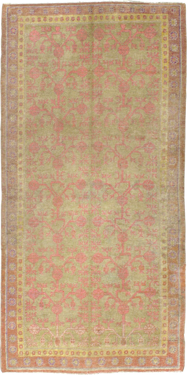 Vintage East Turkestan Khotan Rug, No.19990 - Gss