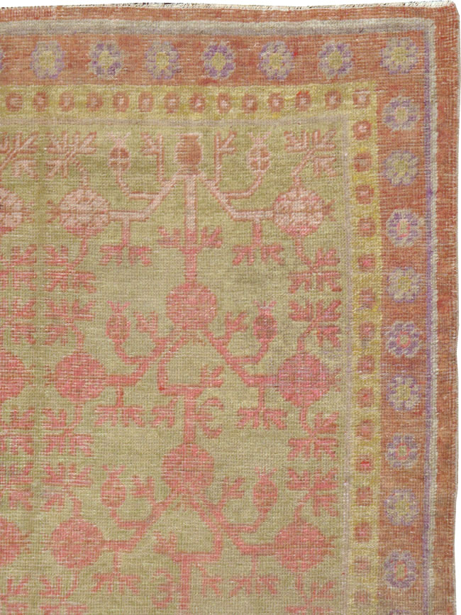 Vintage East Turkestan Khotan Rug, No.19990 - Gss