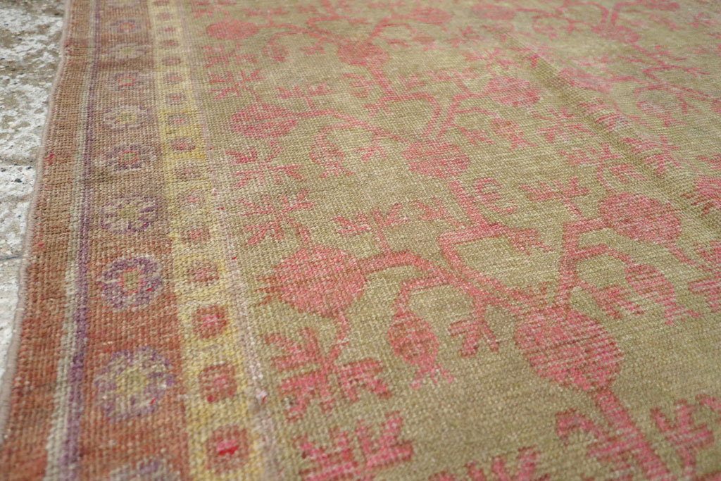 Vintage East Turkestan Khotan Rug, No.19990 - Gss