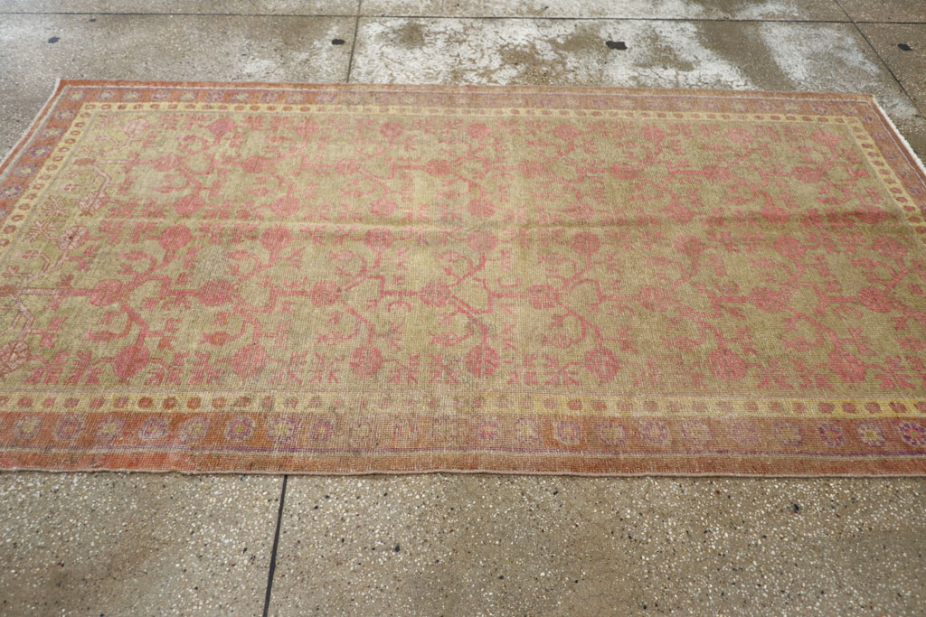 Vintage East Turkestan Khotan Rug, No.19990 - Gss