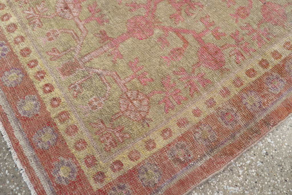 Vintage East Turkestan Khotan Rug, No.19990 - Gss