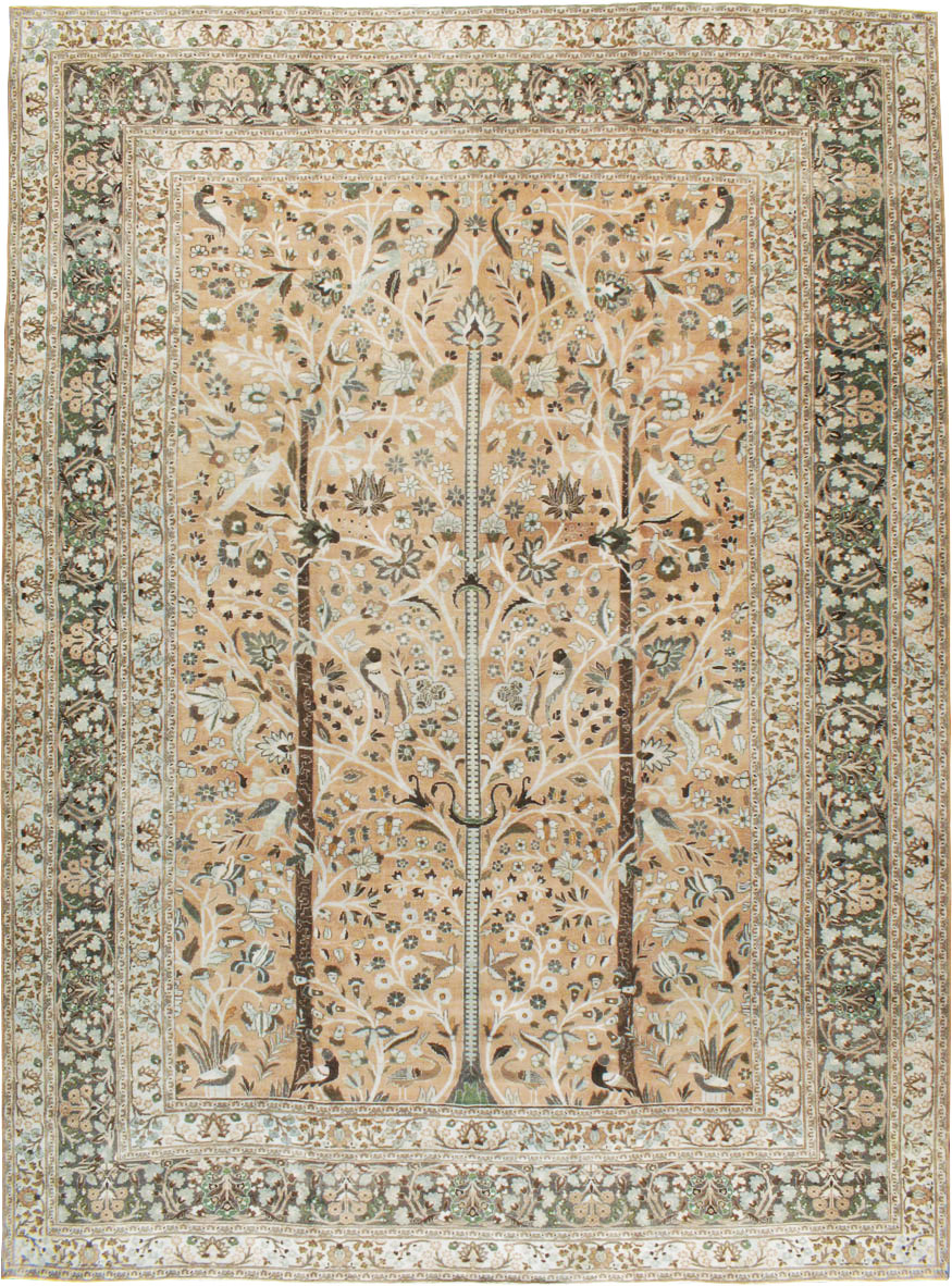 Vintage Persian Mashad Carpet, No.20022 - Gss