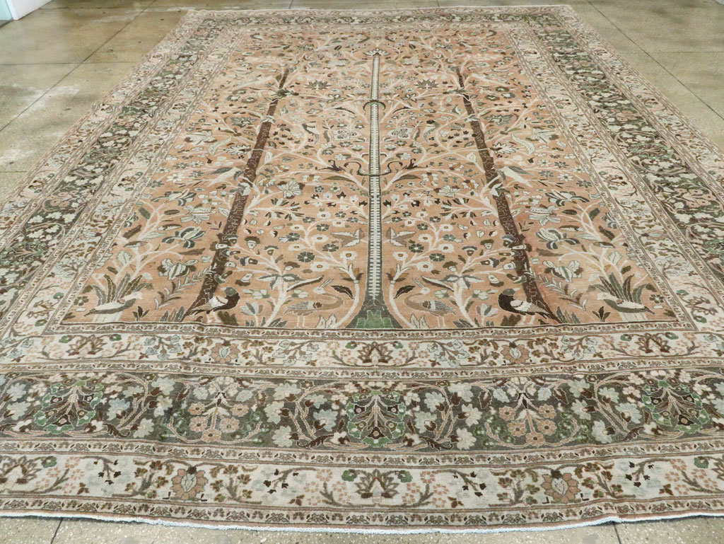 Vintage Persian Mashad Carpet, No.20022 - Gss