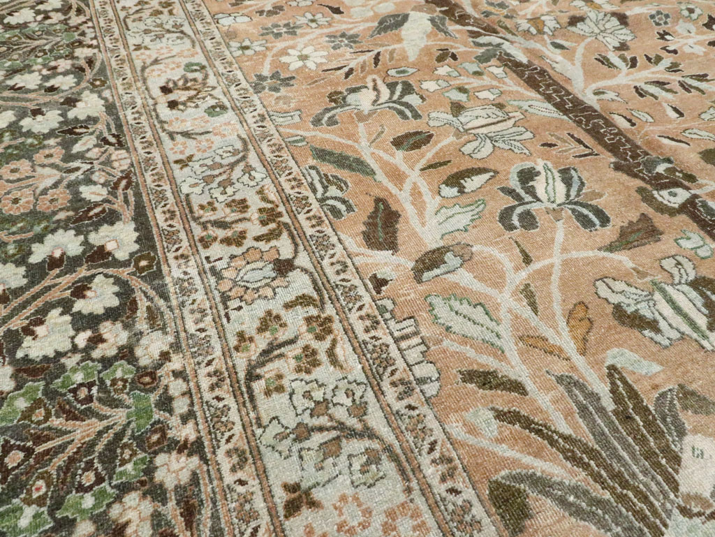 Vintage Persian Mashad Carpet, No.20022 - Gss