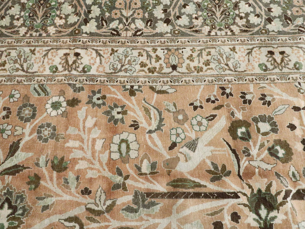 Vintage Persian Mashad Carpet, No.20022 - Gss