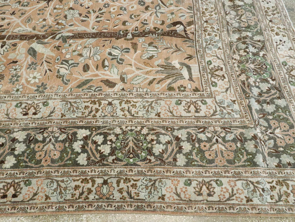 Vintage Persian Mashad Carpet, No.20022 - Gss