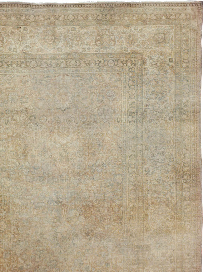 Antique Persian Tabriz Square Carpet, No.20044 - Gss