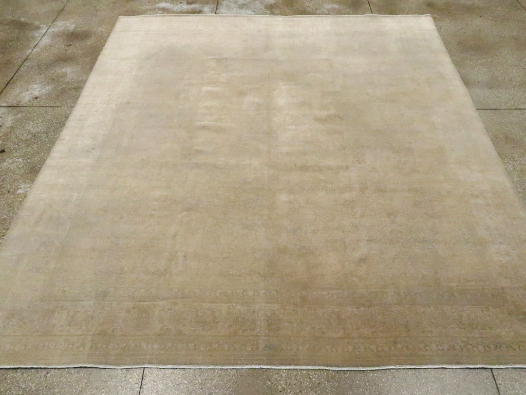 Antique Persian Tabriz Square Carpet, No.20044 - Gss