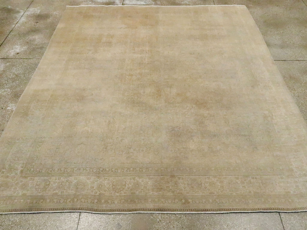 Antique Persian Tabriz Square Carpet, No.20044 - Gss