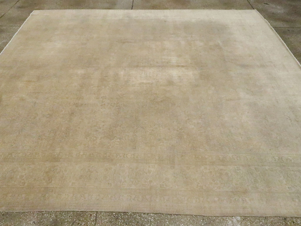 Antique Persian Tabriz Square Carpet, No.20044 - Gss