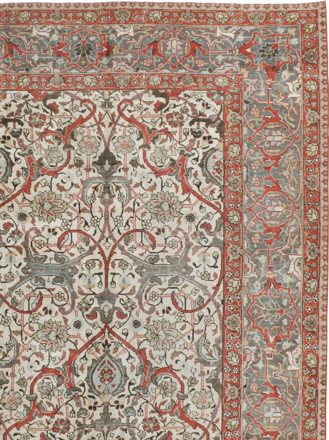 Vintage Persian Tabriz Carpet, No.20056 - Gss