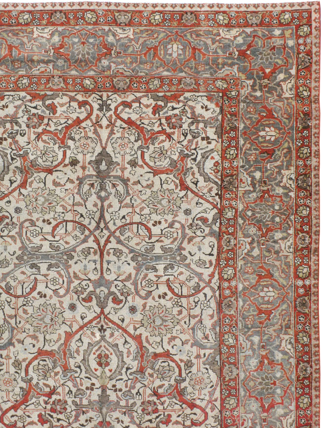 Vintage Persian Tabriz Carpet, No.20056 - Gss