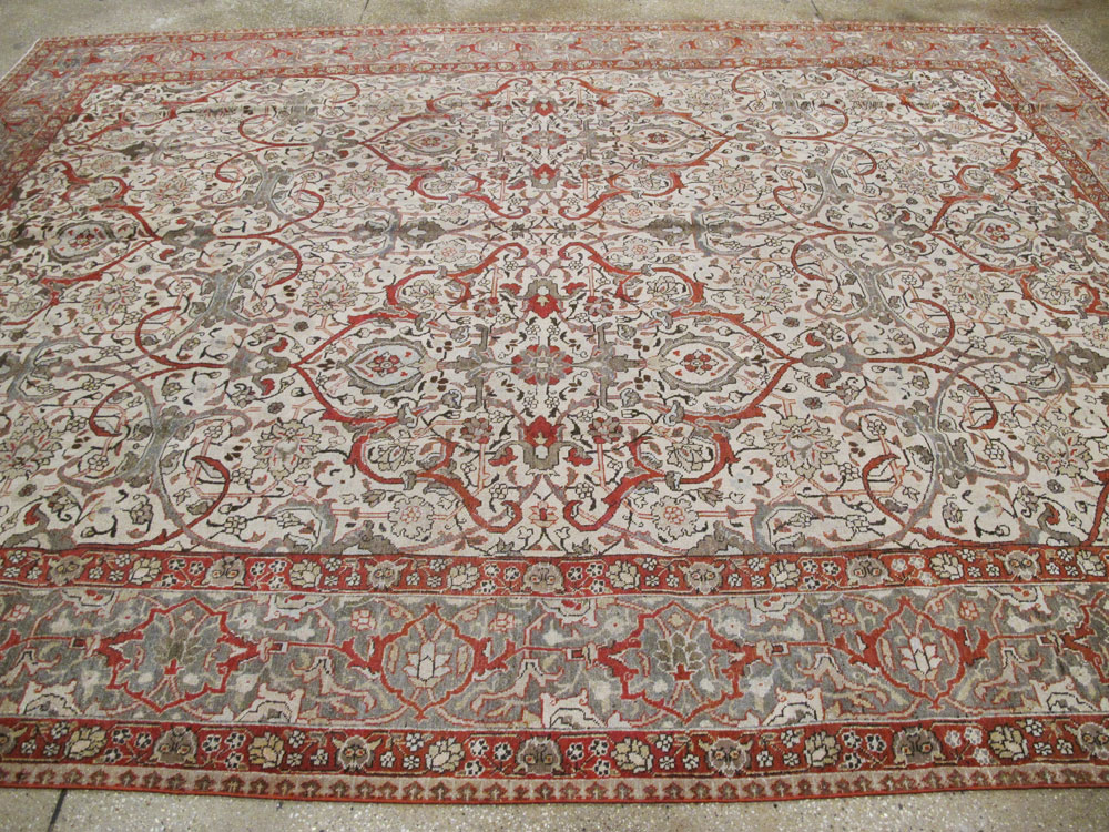 Vintage Persian Tabriz Carpet, No.20056 - Gss