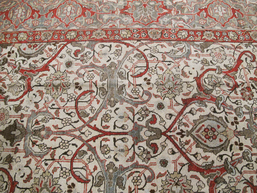 Vintage Persian Tabriz Carpet, No.20056 - Gss