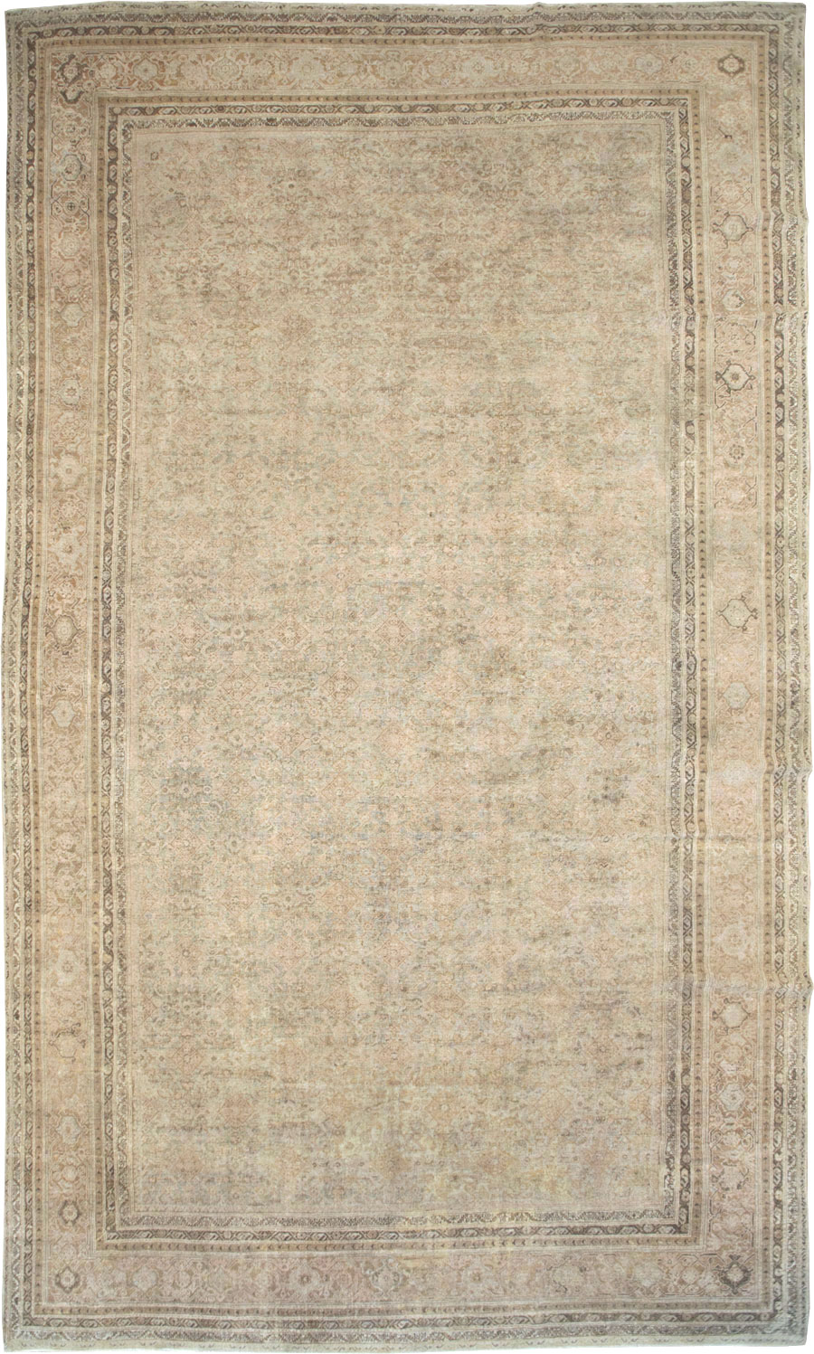 Antique Persian Mahal Large Oversize Carpet, No.20060 - Gss