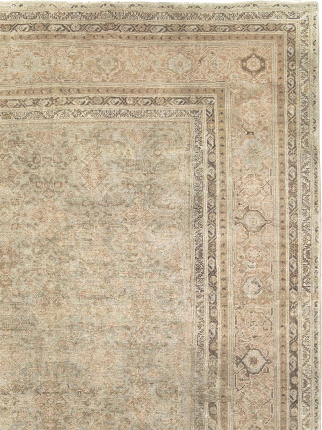 Antique Persian Mahal Large Oversize Carpet, No.20060 - Gss