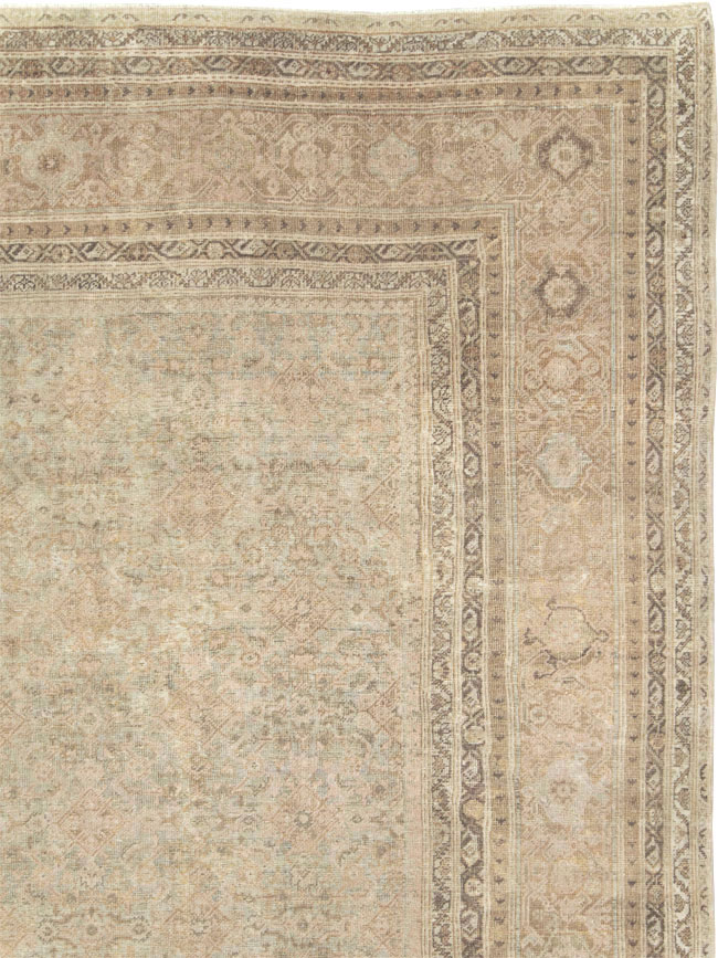 Antique Persian Mahal Large Oversize Carpet, No.20060 - Gss