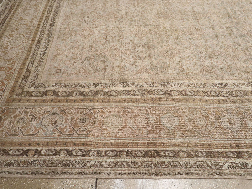 Antique Persian Mahal Large Oversize Carpet, No.20060 - Gss