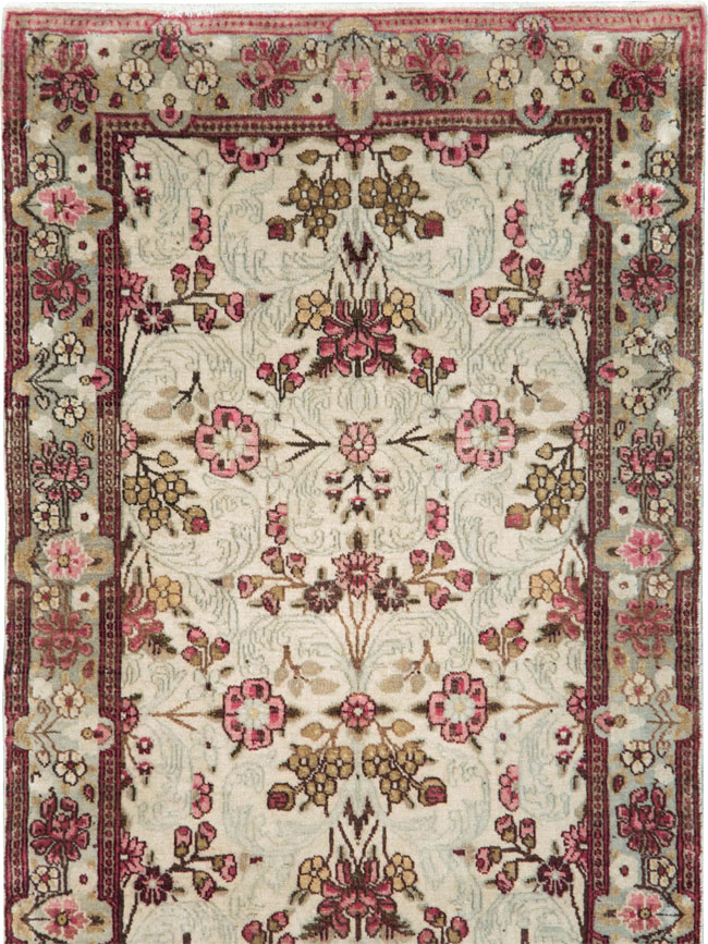 Vintage Persian Lavar Kerman Runner, No.20072 - Gss