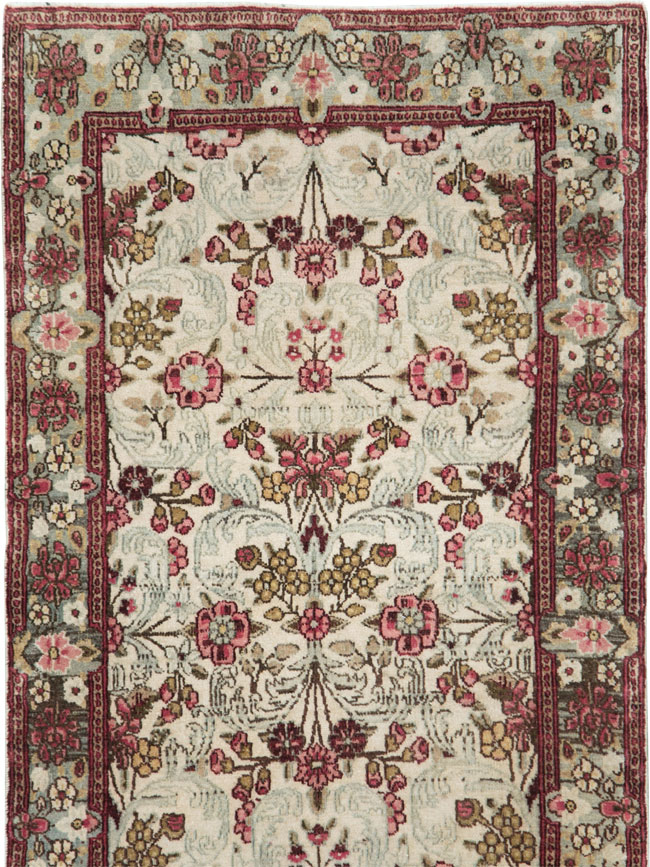 Vintage Persian Lavar Kerman Runner, No.20072 - Gss