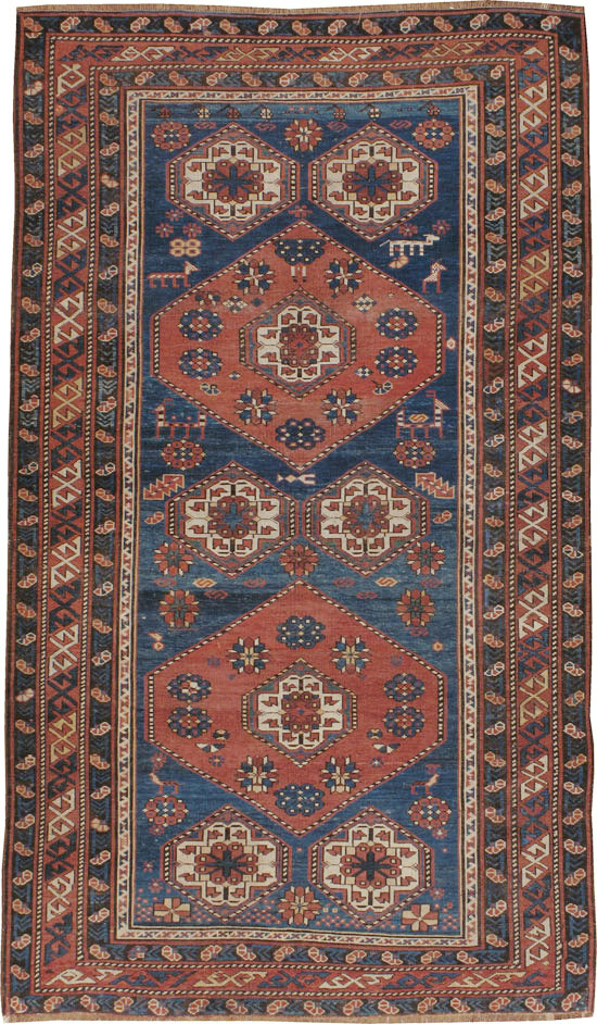 Antique Caucasian Kazak Rug, No.20077 - Gss