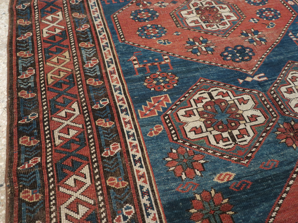 Antique Caucasian Kazak Rug, No.20077 - Gss