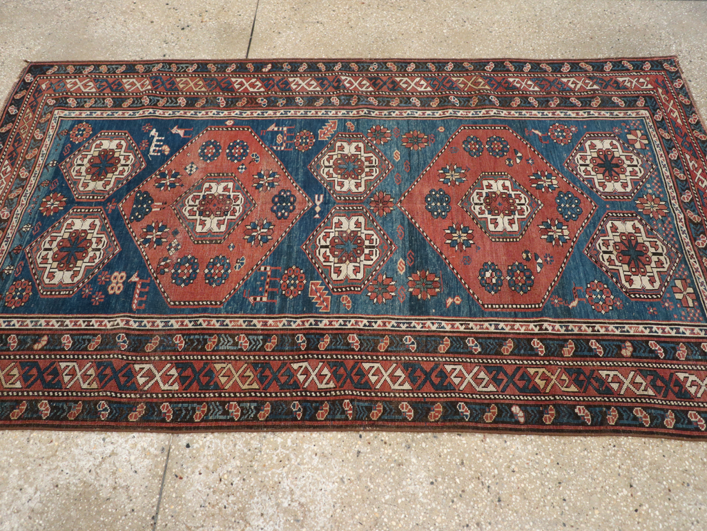 Antique Caucasian Kazak Rug, No.20077 - Gss