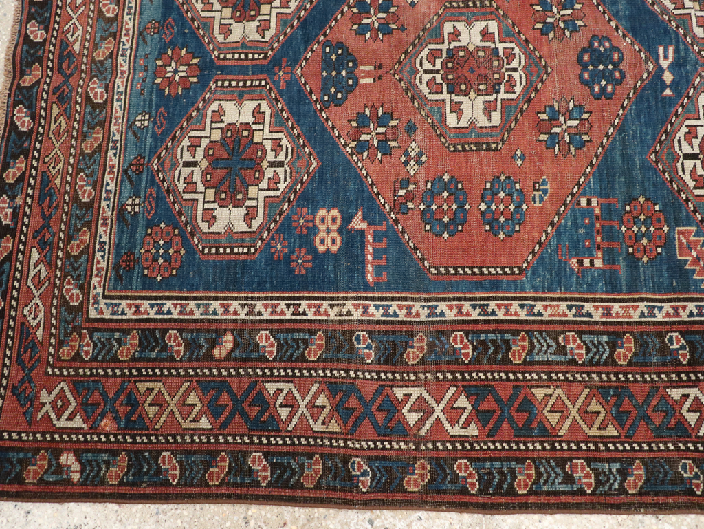Antique Caucasian Kazak Rug, No.20077 - Gss
