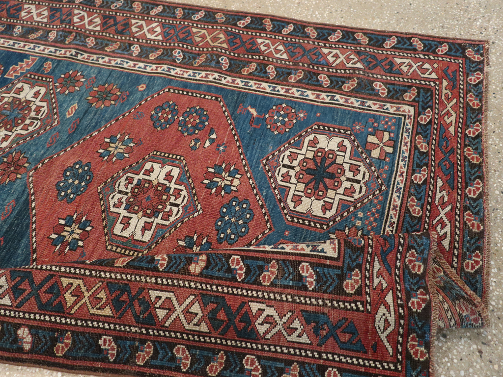 Antique Caucasian Kazak Rug, No.20077 - Gss