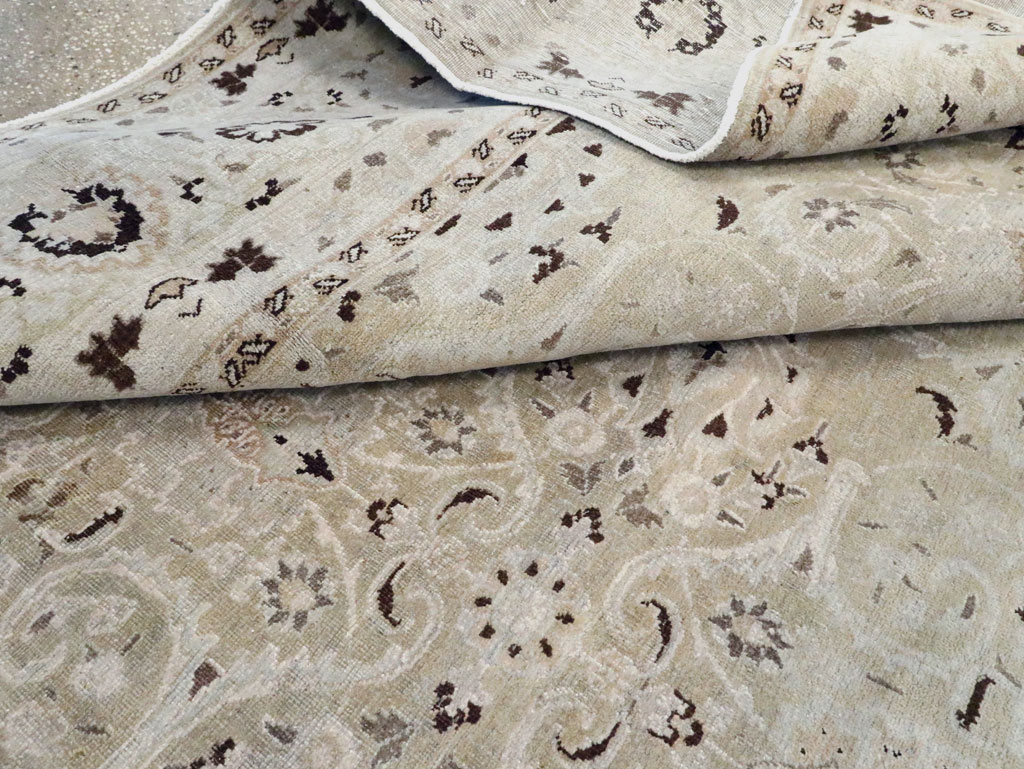 Vintage Persian Mashad Room Size Carpet, No.20082 - Gss