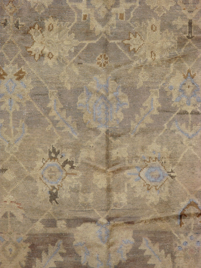 Antique Turkish Oushak Carpet, No.20093 - Gss