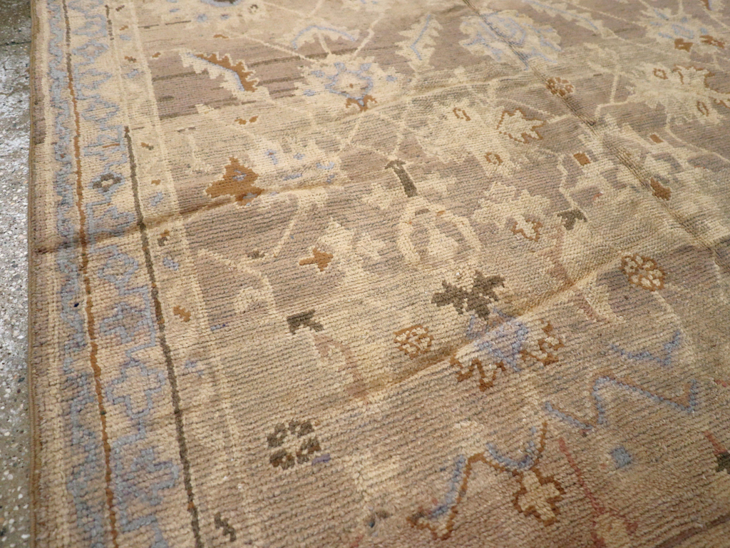 Antique Turkish Oushak Carpet, No.20093 - Gss
