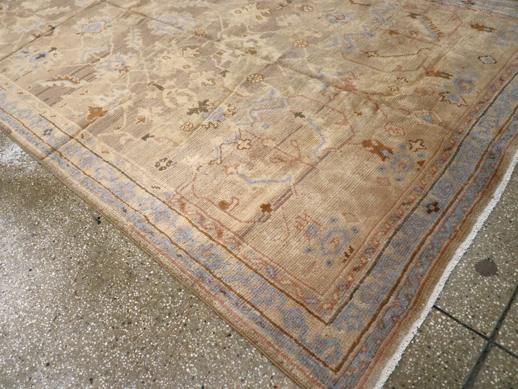 Antique Turkish Oushak Carpet, No.20093 - Gss